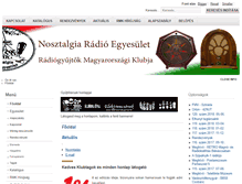 Tablet Screenshot of nosztalgiaradio.hu